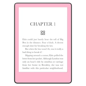 Baby Pastel Pink Reusable Skin for Kindle, Kobo, Amazon Fire