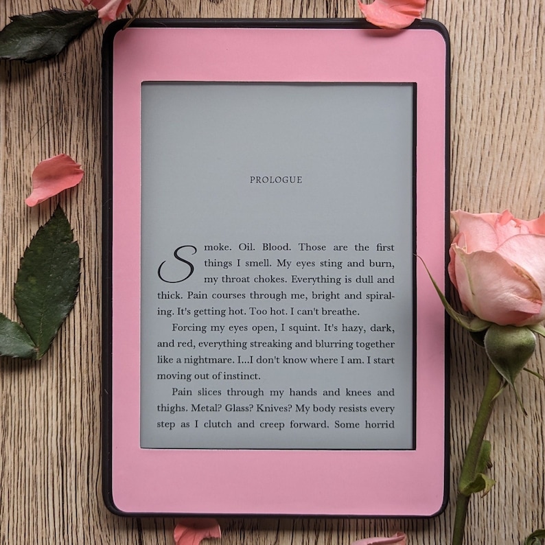 Baby Pastel Pink Reusable Skin for Kindle, Kobo, Amazon Fire