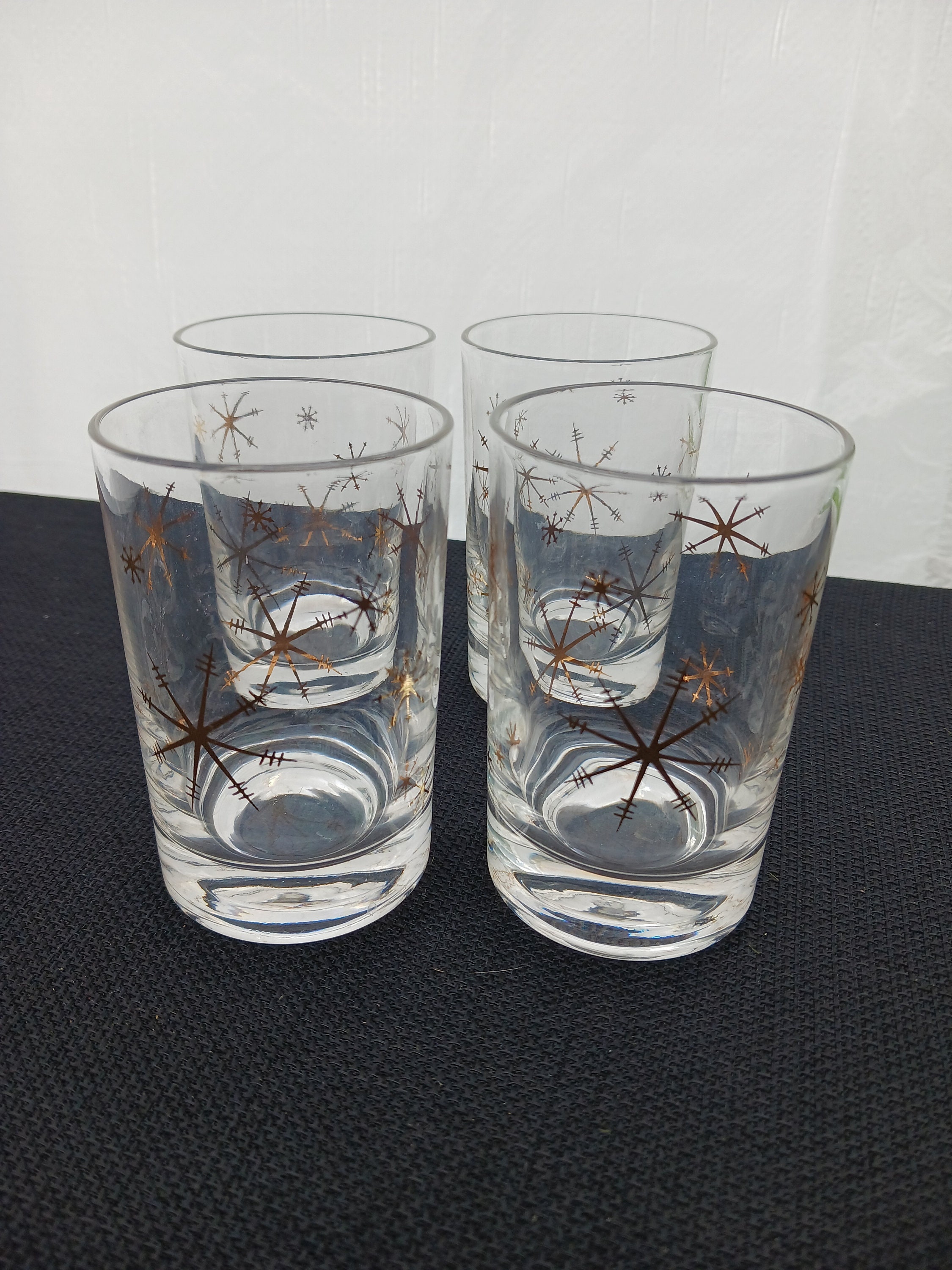 Atomic Drinkware Starburst Diamonds Collins Glasses Set of 4 Yellow & –  Pinup Parlor Boutique