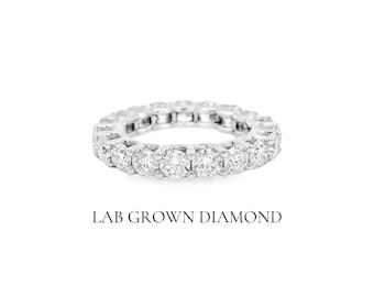 2ct Full Eternity Band. Lab Grown Diamond Engagement Ring. Wedding Band Eternity Band. Stackable Ring For Women