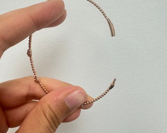 Real Natural Diamond Bracelet, Beaded Flexible Bangle, Flower Cluster, 14k  Solid Flexible Diamond Loose