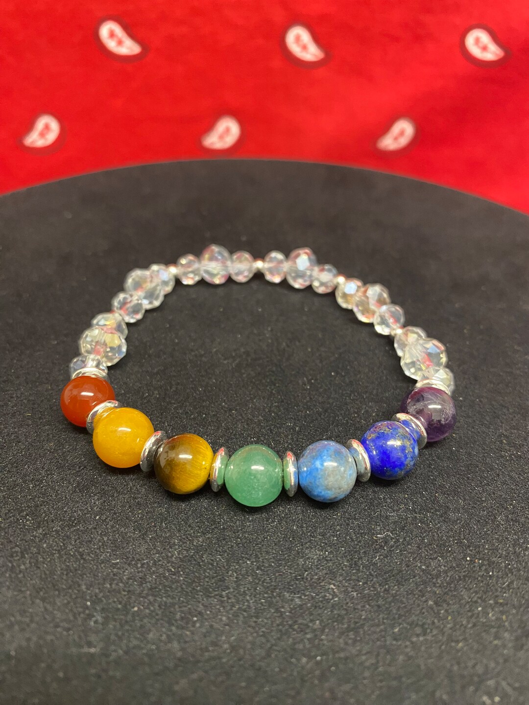 Crystal Seven Chakras Bracelet Etsy