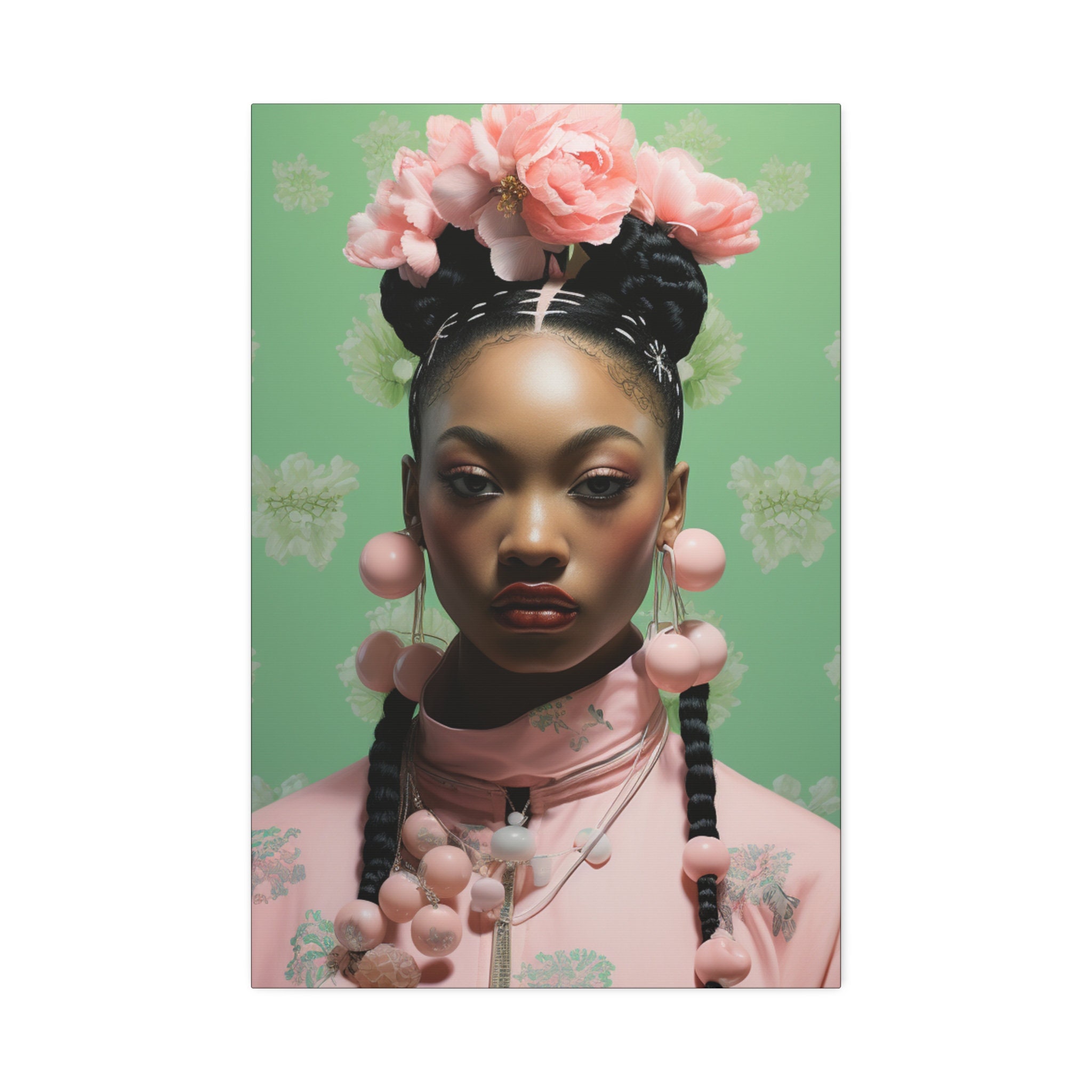 Aziza - Black Art - Black Woman Art - Black Woman Print - Afro-chinese ...