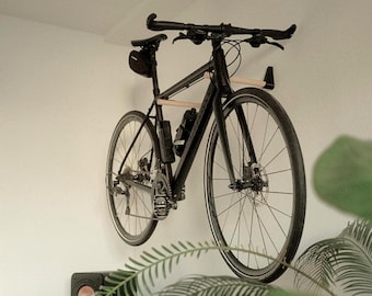 Fahrrad Wandhalterung | Minimalistischer Fahrrad Wandhalter für Rennräder, Gravelbikes etc.