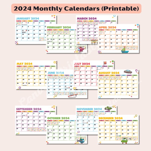 Car Calendars 2024 Etsy