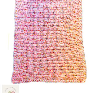 Basketweave and Reversible Crocheted Baby Blanket