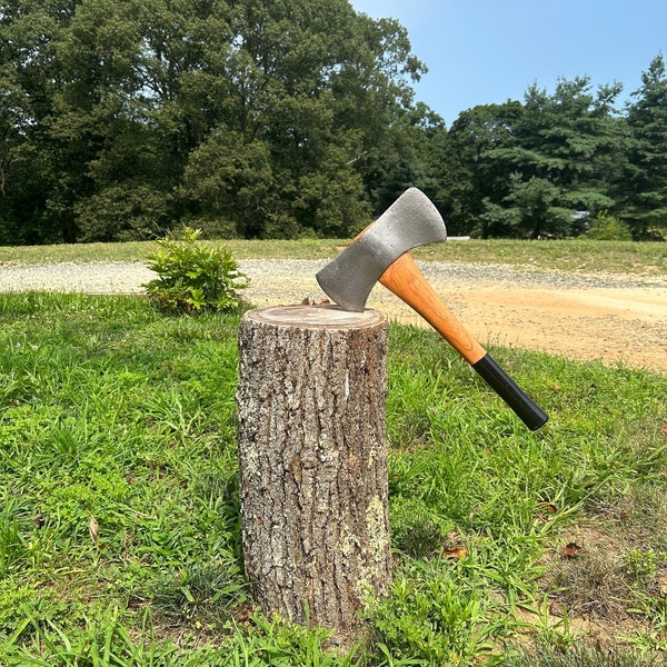 18-inch Restored Vintage Double Bit Saddle Axe