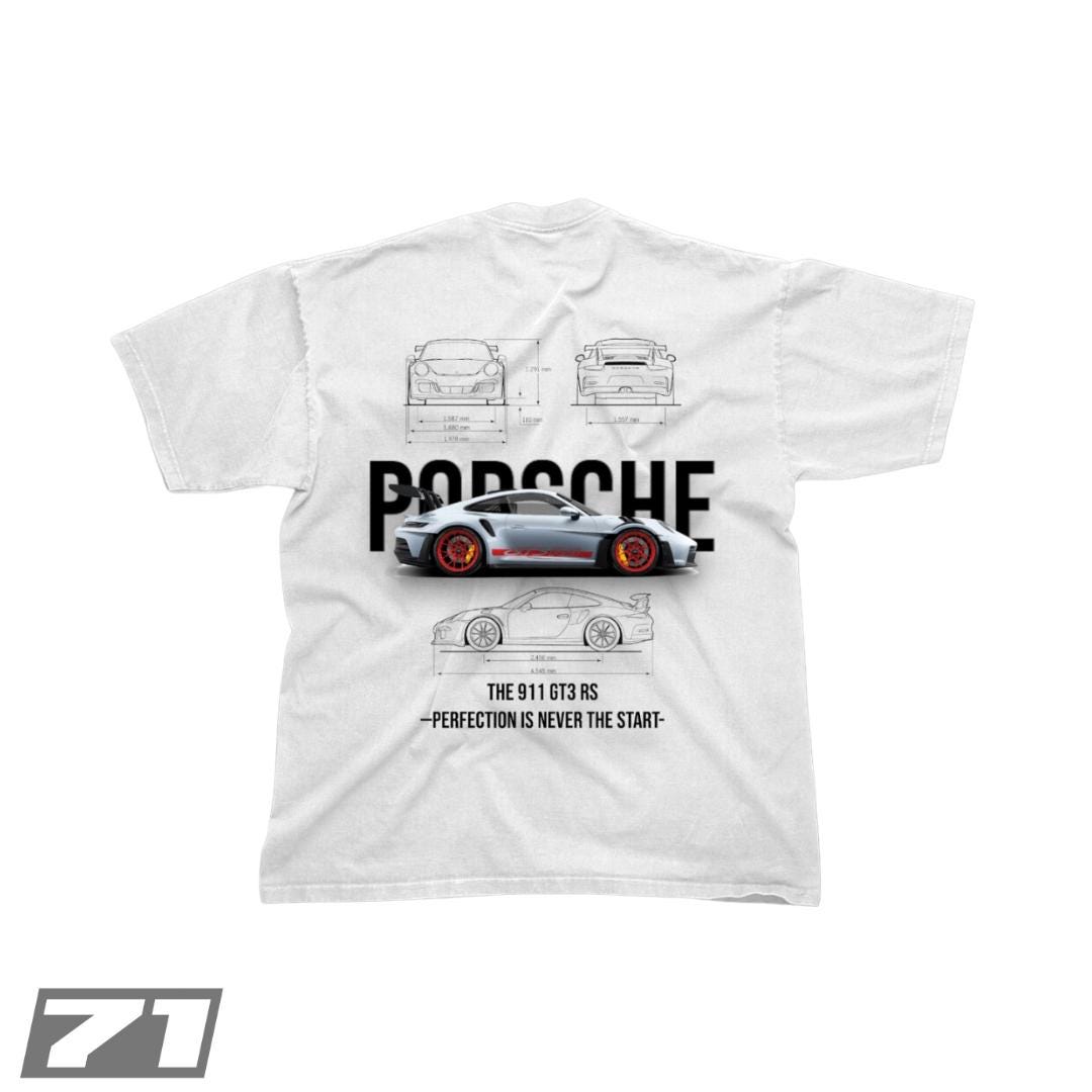 Porsche 911 GT3 RS Printed Men's Premium Quality T-Shirt In Lowest Price Only In BD