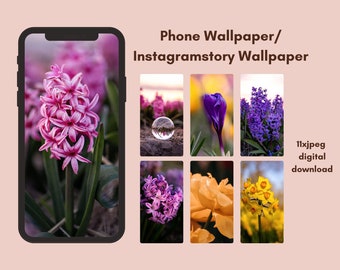 Smartphone Wallpaper, Instagram Story Wallpaper, Smartphone Background, Story Background, Flower, Flower Background