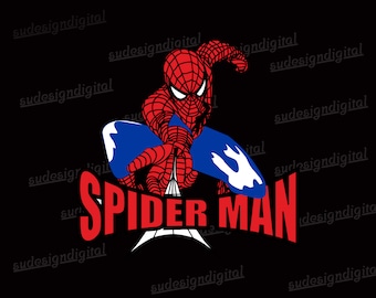 SPIDER-MAN PNG, Spider-Man PNG-klippfiler för Cricut, Spider-Man Clipart, Spiderman-silhuett, superhjälte png, superhjälte png