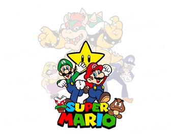Super Mario Png, Super Mario clipart, printable mario png, digital mario, Super Mario Design Png, Mario Allstar png images