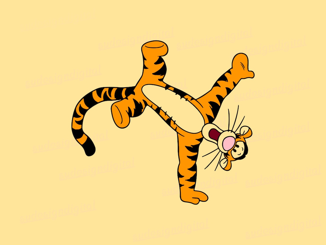 Tigger Vector File Tigger Svg, Tigger Png , Winnie the Pooh, Winnie Cut File, Winnie Files ...