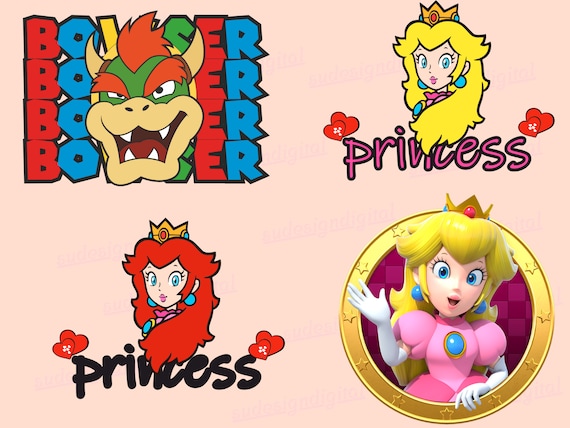 Super Mario Bundle png,Super Mario World Png,Princess Peach Bowser Bundle  png,Peaches Png ,Mario World,Mario Characters Png,Bowser Png