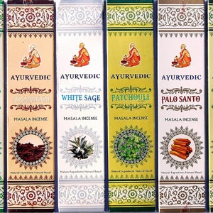 Ayurvedic incense, AYURVEDIC, sticks 15 Gr