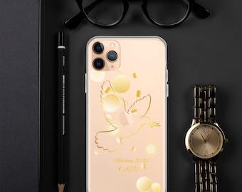 Clear Case for iPhone® Dove Gold