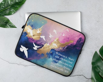 Christian Flying Doves Laptop Sleeve