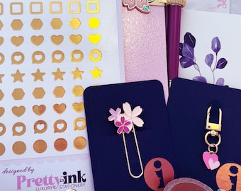 Stationery Gift Box - pink, gold & navy