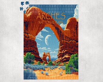 Arches National Park Jigsaw Puzzle, Utah, Premium Jigsaw Puzzle for Kids or Adults Gift, Unique Jigsaw, Family Puzzle, Brain Game