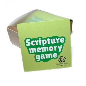 Scripture Memory Game by Favored Paper