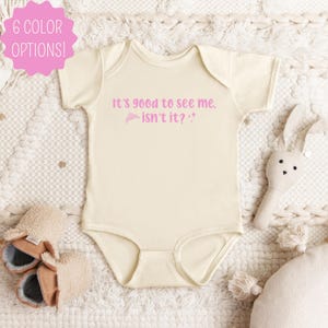 It&#39;s Good To See Me Isn&#39;t It Baby Onesie, Wicked Movie Glinda Infant Snap Bodysuit, Wicked Baby Shower Gift for Her, Wicked Glinda Shirt