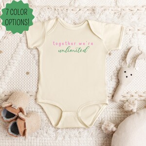 Together We&#39;re Unlimited Defying Gravity Baby Onesie, Wicked Baby Romper, Elphaba and Glinda Kids Shirt, Wizard of Oz, Shiz University