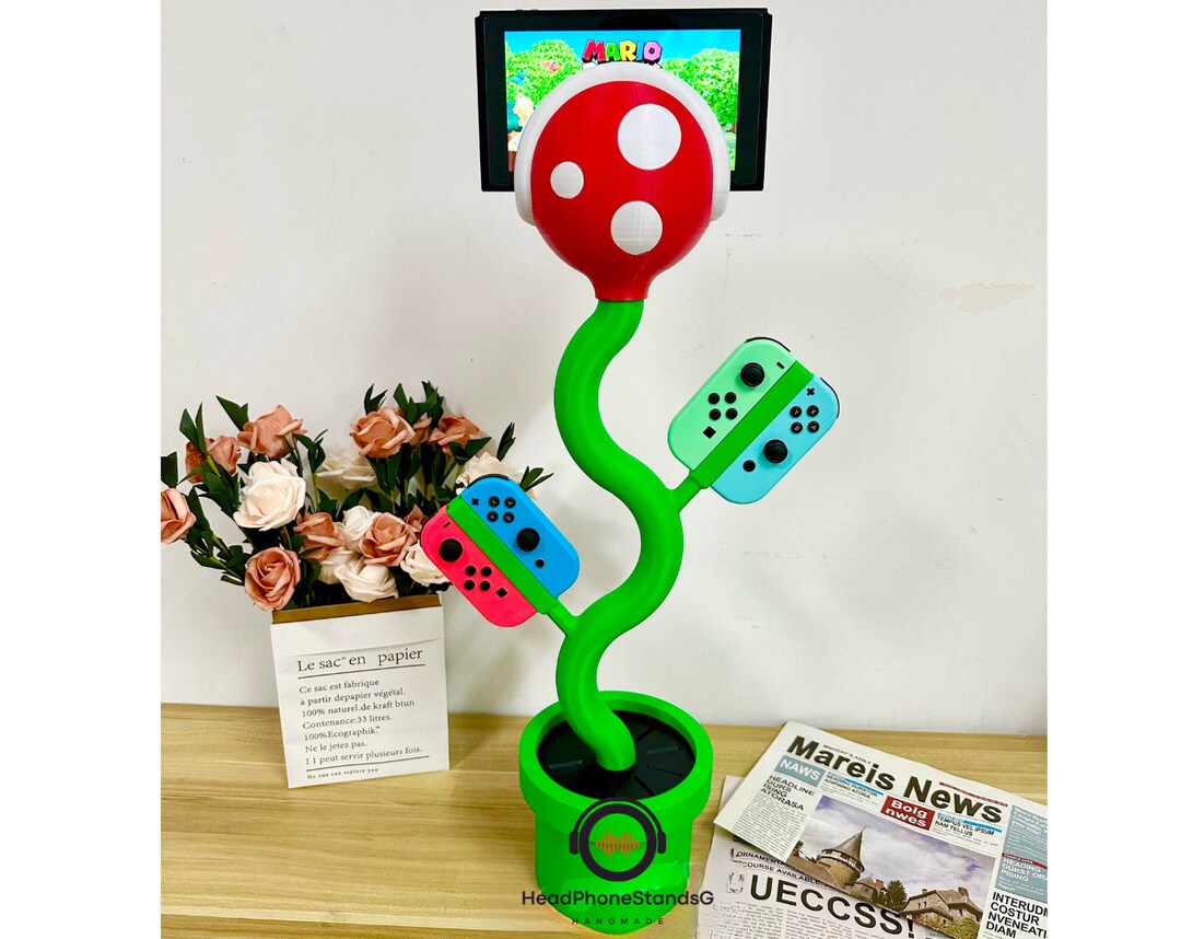 Nintendo Switch Plant Stand Charging Station Tiktok Trend Etsy
