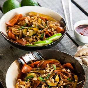 Chile Lime Veggie Noodles Recipe with Exercises | Fitness Cuisine by Nancy L Fitness | FITCUI Binder a la carte (printed & mailed)