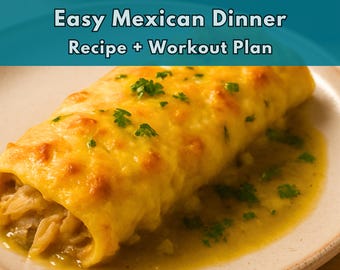Salsa Verde Chicken Enchiladas | Easy Mexican Dinner | Family Favorite Recipe | Cook + Move FITCUI PDF