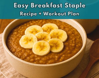 Spiced Chai Oatmeal Recipe | Easy Breakfast Staple | Cook + Move Recipe | FITCUI™ PDF Download