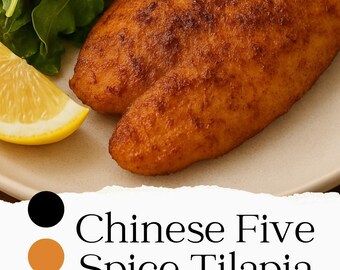 Chinese Five Spice Tilapia Recipe with Exercises | Healthy 15-Minute Printed & Mailed Card