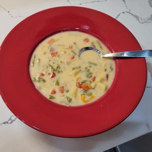 Asparagus and Cheese Potato Soup Recipe with Exercises | Fitness Cuisine by Nancy L Fitness | FITCUI Binder a la carte (printed & mailed)