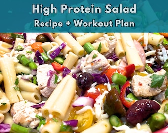 High Protein Pasta Salad Recipe | Healthy Meal Prep Lunch | Cook + Move FITCUI PDF