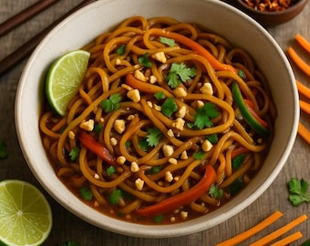 Chile Lime Veggie Noodles Recipe: Healthy Vegetarian Meal + Kitchen Workout (Digital Download)