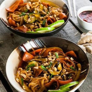 Chile Lime Veggie Noodles | Healthy Vegetarian Recipe + Workout | FITCUI Fitness Cuisine by Nancy L Fitness | Instant Digital Download