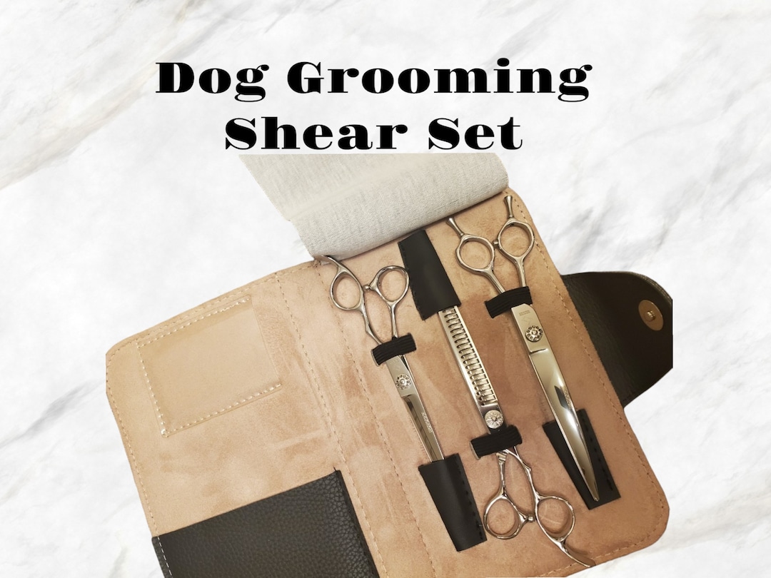 GLADOG Dog Grooming Scissors Kit with Safety Round Tips ... - Amazon - Dog Grooming Scissors For Beginners
