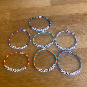 F1 team beaded bracelet