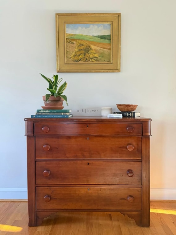 Antique Early 19th Century American Cherry Dresser - Etsy