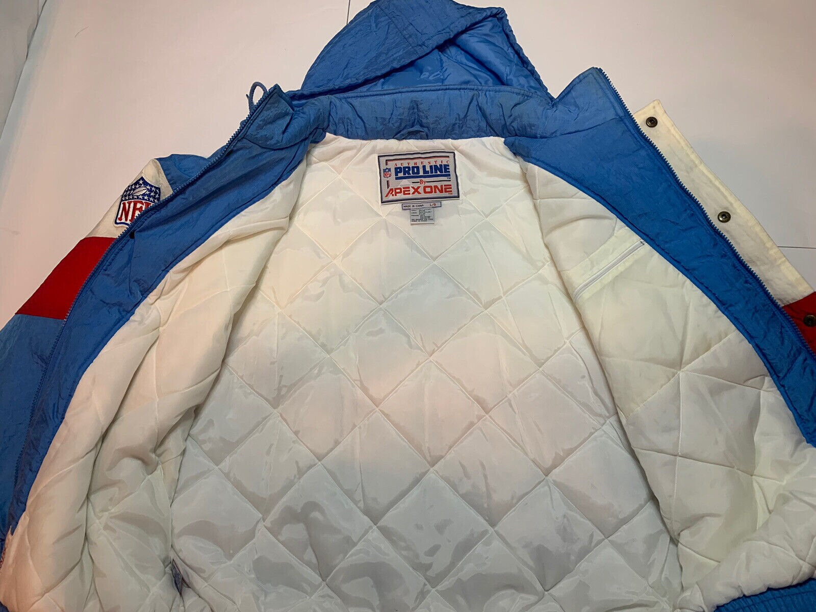 Vintage Houston Oilers Jacket Pro Line by Apex One Size LARGE Etsy