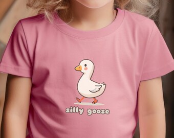 Toddler Silly Goose Shirt: Funny Goose Tee, Animal Lover Gift