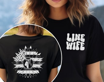 Lineman Wife Shirt Line Wife Gift For Wife Linemanwife Funny Wife Gift Love My Lineman Shirt for Electricians Wife Linewife Gift