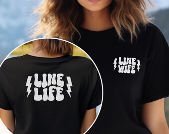 Lineman Wife Shirt Line Wife Gift For Wife Linemanwife Funny Wife Gift Love My Lineman Shirt for Electricians Wife Linewife Gift