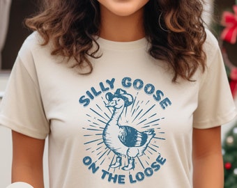 Silly Goose Cowboy T-Shirt: Western Meme Tee