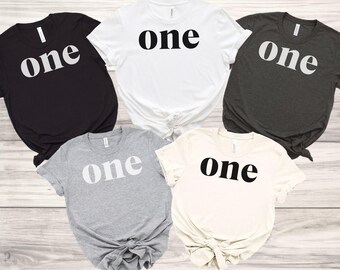 Family Matching First Birthday Shirt: "One" Outfit