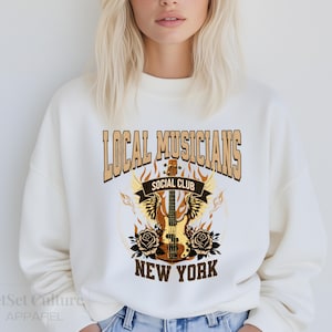 Vintage Local Musicians Sweatshirt ,Music Lovers Gift, Trendy Festival Tee, Retro Band Graphic T-shirt for Women and Men, Cool Rock Shirt