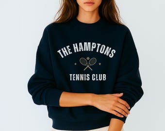 Hampton Yacht Club Sweatshirt, Preppy Club Sweater, Yatch Club Tshirt, Gift For Her , Gift For Him