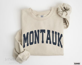 Montauk Sweatshirt. Pullover Vintage Aesthetic Montauk Preppy  Crewneck.Trendy New England sweatshirt  Crewneck Minimalist. Montauk Vacation