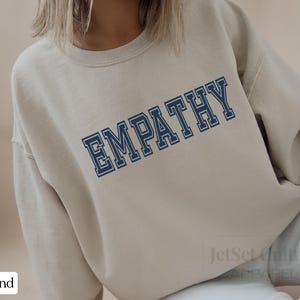 Moletom de empatia, moletom de gentileza, camiseta de boa vibração, presente para ela, suéter de saúde mental.