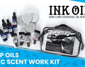 Pup Oils Scent Work Starter Kit I Scent Kit, Nose Work, Dog Scent Work I Portable Dog Training Aid I Pure Essential Oils Sets I Enrichment