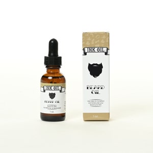 Handcrafted Beard Oil: Vanilla Citrus Scent, Argan & Jojoba Oils (1 oz)