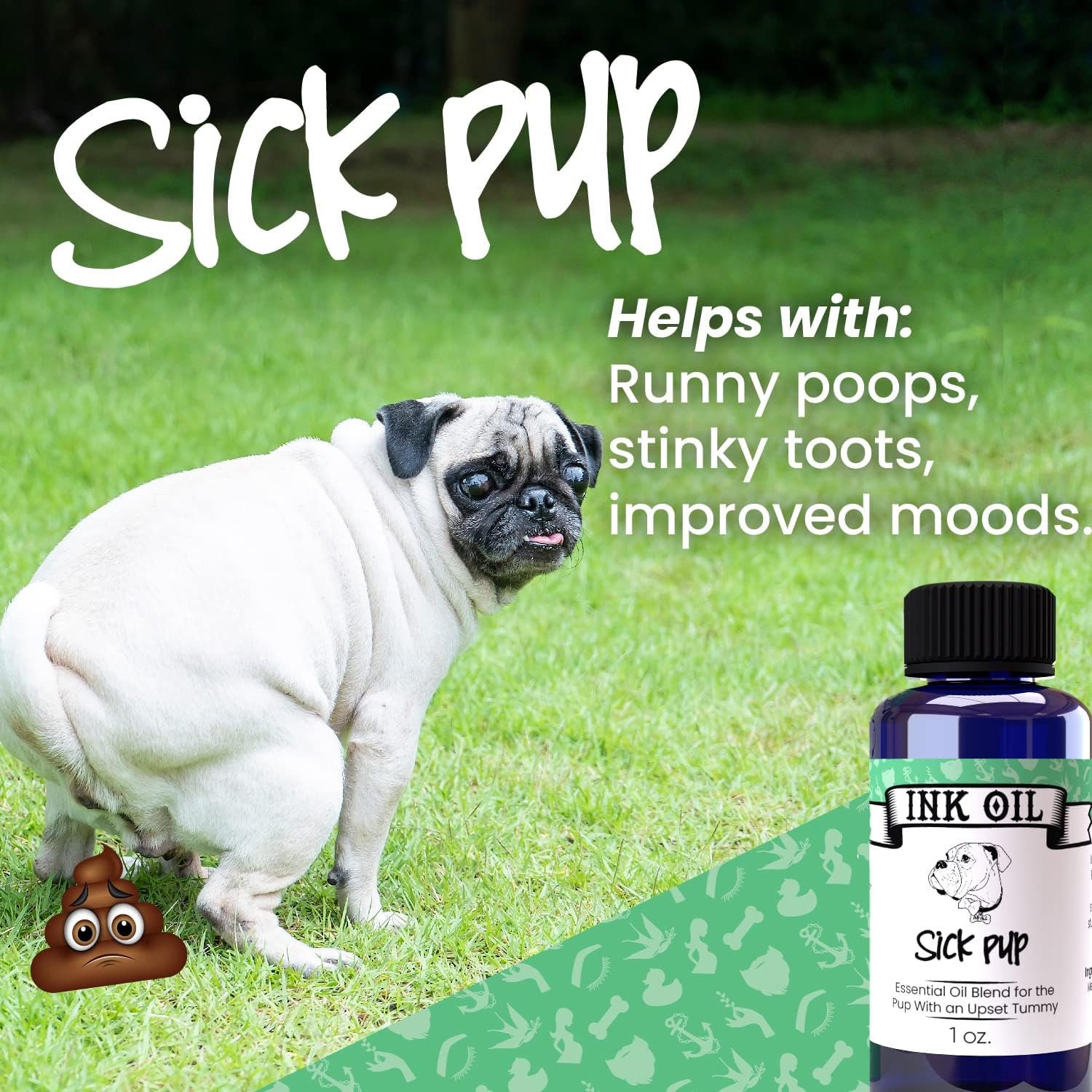 Digestion Essential Oils for Dog / Sick Pup / Healthy Dog / Oil Drops